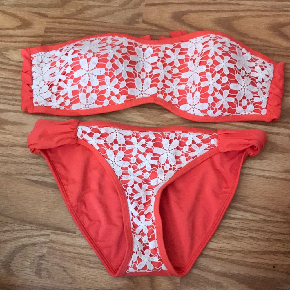 Strapless Bathing suit! Tie back top